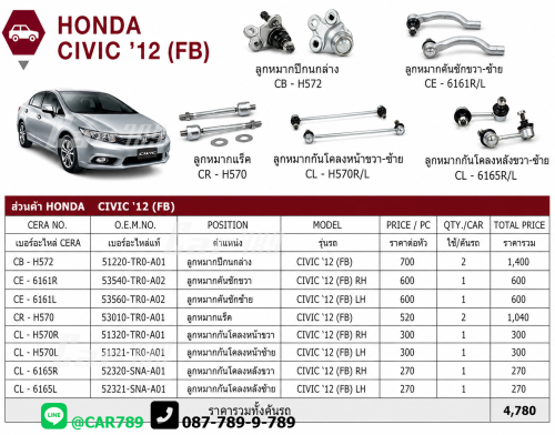 ลูกหมากCIVIC