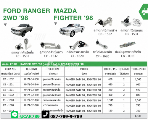 ลูกหมากFIGHTER RANGER 2WD