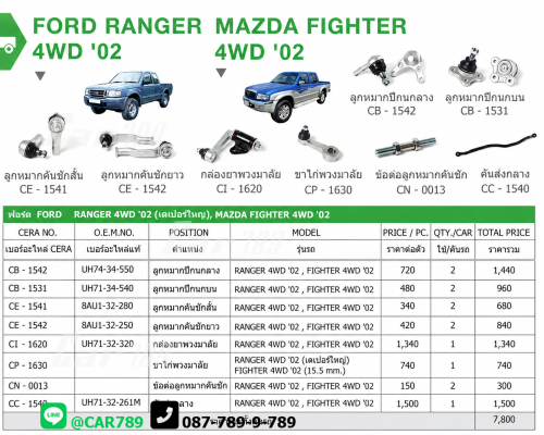 ลูกหมากFIGHTER RANGER 4WD