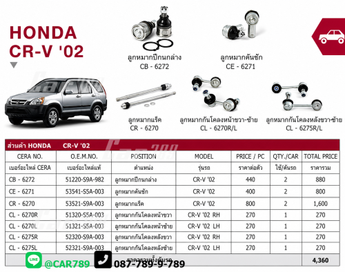 ลูกหมากCRV