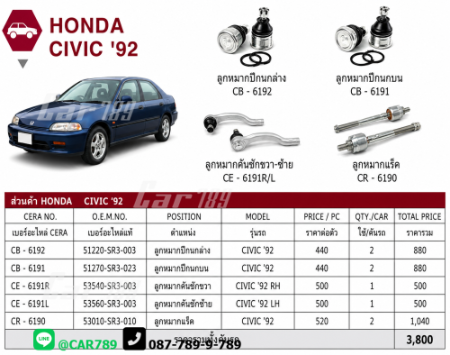 ลูกหมากCIVIC