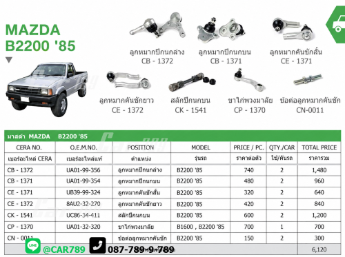 ลูกหมากB2200