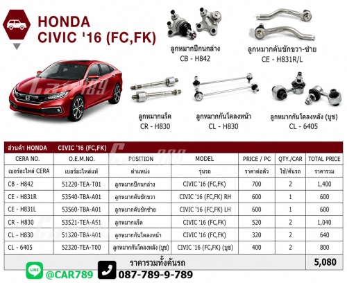 ลูกหมากCIVIC