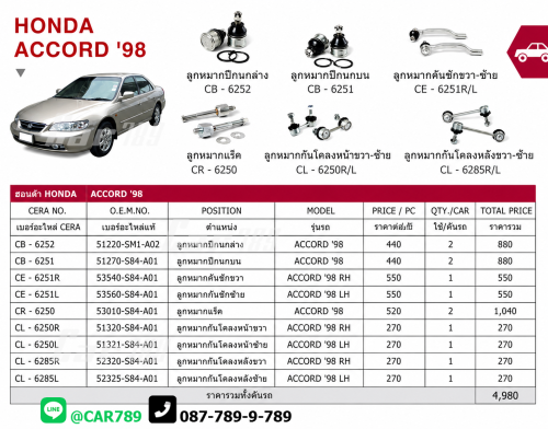 ลูกหมากACCORD
