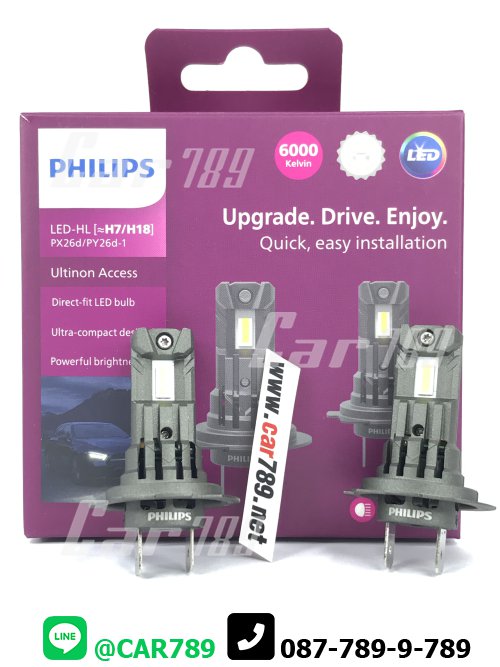 หลอดไฟหน้าLED H7 H18