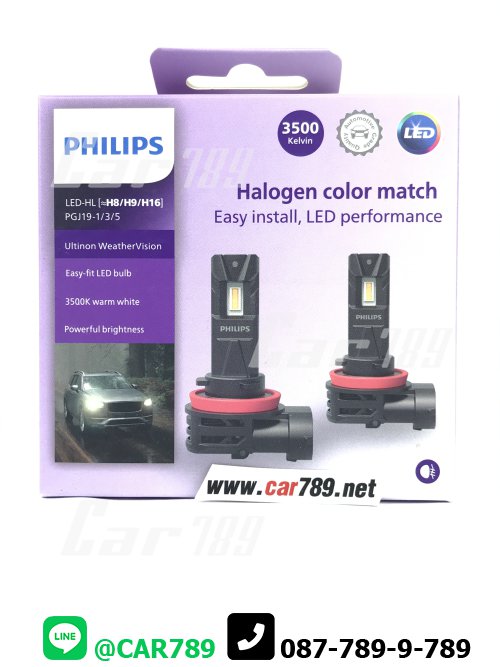หลอดไฟหน้าLED H8 H9 H16